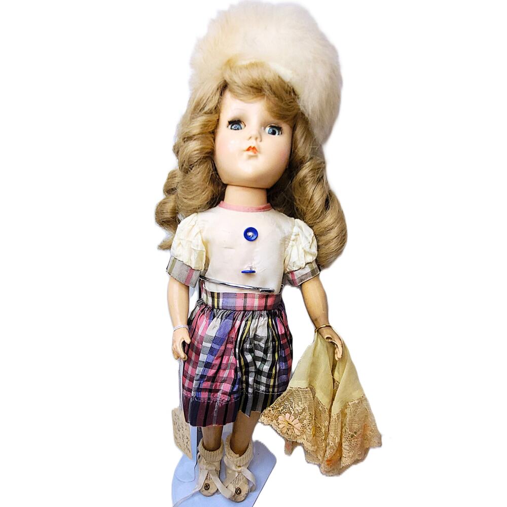 15" Vintage 1955 Charming Walker Nanette Nancy Lee doll by Arranbee (R&B)